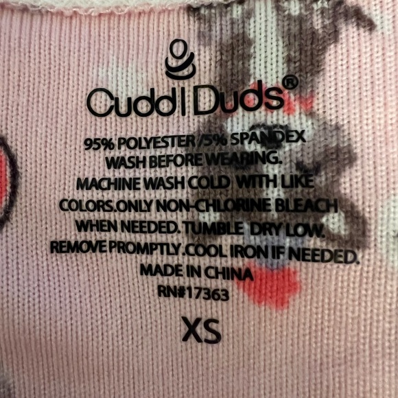 Cuddl Duds Pajama Top Womens Size XS Soft Novelty Dog Frenchie Pug Maltese NWT - Picture 3 of 6